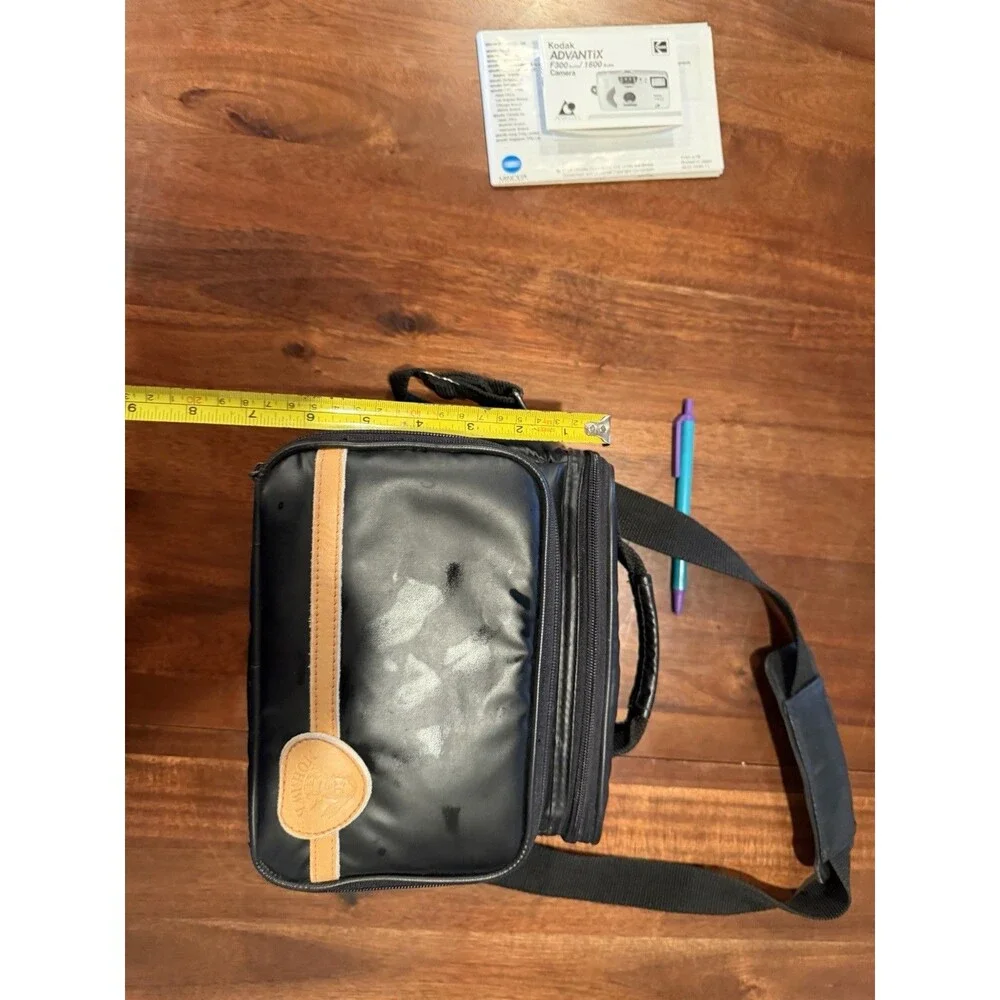 Vtg Mohawk M-2200 Large Camera Bag Blk Padded Vinyl Case Retro 90s Aesthetic EUC